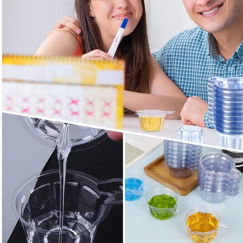 200 Pcs 40 ML Plastic Disposable Urine Collection Cups Plastic