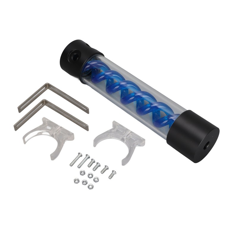 Water Cooling Reservoir 255mm/10.0in Acrylic Plastic Material G1/4in Thread Low