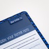 Disabled Blue Badge Holder Parking Permit Wallet in Holographic Scales,