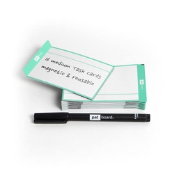 PATboard Scrum Board and Kanban Board Task Cards - 16 Magnetic Sticky Notes - M (Medium) - Mint Green