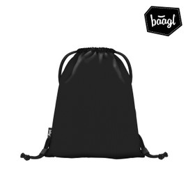 Baagl Boy’s Gym Bag, Waterproof Shoe Bag for Kids, School and Nursery Sports Bag, Sports Backpack, Gym Bag, grey