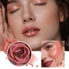 Face Blushes, Natural Blush, 3D Rose Petal Lightweight Long-Lasting Buildable