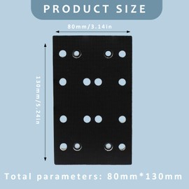 FJIAYIF 2025 Upgrade 490160 Foam Sanding Pads Interface Sander Backing Pad Fit for Festool RTS400 LS130 Sanders Compatible with 80×133mm Interface Sander Backing Pad,2 Set