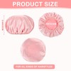 Aquior Shower Cap Reusable Double Layer Waterproof Hair Cap Shower