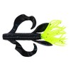 Yamamoto 4" KREATURE Black W/Blue Flake BODY/156 Tail (7 Pack)