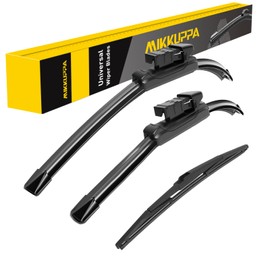 MIKKUPPA 24"+18"+14" Windshield Wipers Blades Replacement for 2017-2023 Mazda CX-5, 2017-2023 CX-9, Top Lock Front & Rear All Season Wiper Blades Set(Pack of 3)