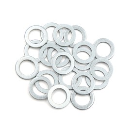 ACROPIX 14mm ID. 22mm OD.Engine Universal Oil Crush Washers Drain Plug Gaskets for Car Silver Tone - Pack of 20