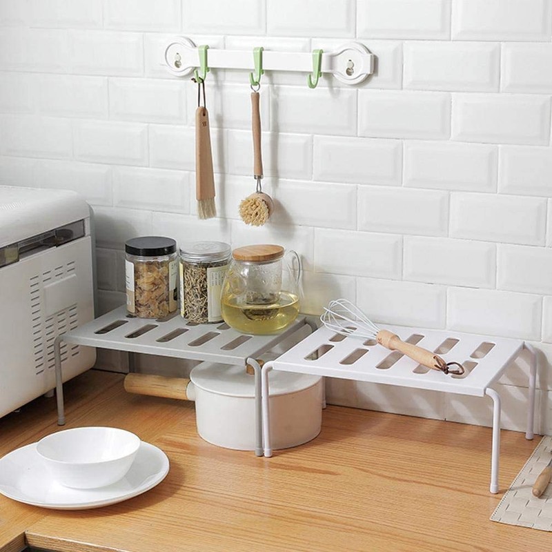 Expandable Cupboard Shelf Kitchen Shelf Organizer Multifunction Shelf Organizer for