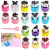 JRGTDS Vegetable Cutters Shapes Set 27 pcs, Mini Cookie Cutters,