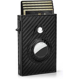 CARBON FIBER Men's Wallet, RFID Blocking, Slim, Credit Card Holder, Men's Wallet (Black)