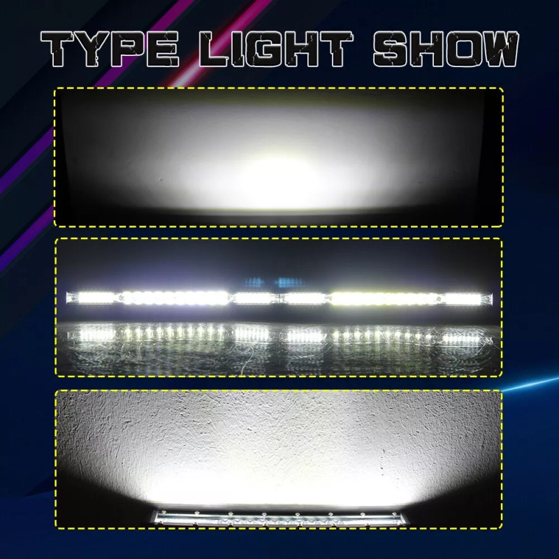 MAYELLO 4pcs 12" LED Work Light Bars Spot Flood Combo