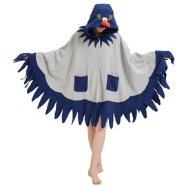 YUTCOTC Unisex Pigeon Costume Hooded Cape Pigeon Cosplay Hooded Christmas Costumes Party Cape