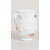 Jonathan Adler Women's Gilded Muse Gala Mug, White, One Size