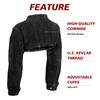 LeaSeek Leather Welding Cape Sleeve,Heat Flame Resistant Welder's Jacket for