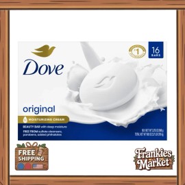 Dove Moisturizing Beauty Bar Soap Original, 3.75 oz, 16 Bars FREE SHIPPING