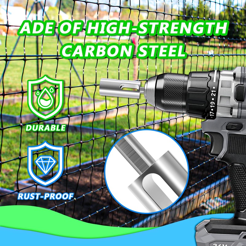 for EZ Twist Ties 9 Gauge Drill Chuck Tool, Compatible