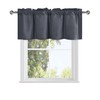 DWCN Dark Grey Valance for Windows, 18 Inch Bathroom/Bassement/Kitchen Curtains,
