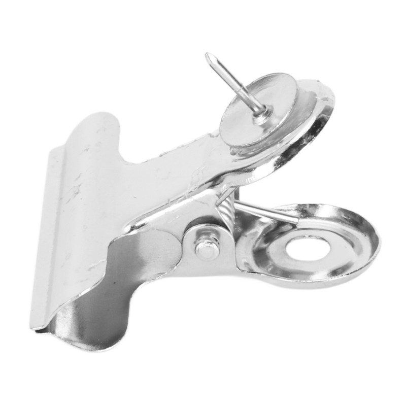 30pcs Metal Push Pin Clips Creativity Stainless Steel Silver Thumb