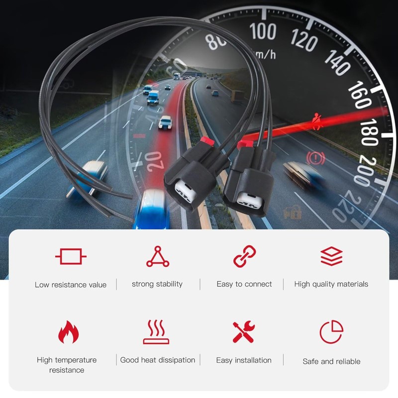 Vicue 2 Pack ABS Wheel Speed Sensor Connector Pigtail Plug