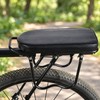 Bicycle Rear Rack Cushion for Passenger Seating – Padded Black