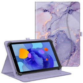 Fintie Universal Case for 9-11 inch Tablet - [Hands Free] Multi-Angle Viewing Stand Cover for Urao C107, ECOPAD, Coopers CP10, SHARECLOUD P10, Revvl Tab 2 and More 9" 10" 11" Tablets, Lilac Marble