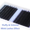 Geeneiya Eyelash Clusters Fluffy Lash Extension Mink Thick Cluster Eyelash