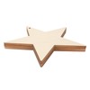 8Pcs Wooden Star Ornaments Blank Unfinished Small Christmas Tree Hanging