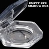 FOMIYES Empty Eyeshadow Case 4pcs Hexagonal Transparent Eye Shadow Box