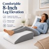 Leg Elevation Wedge Pillow for Rest & Sleeping – 8-Inch