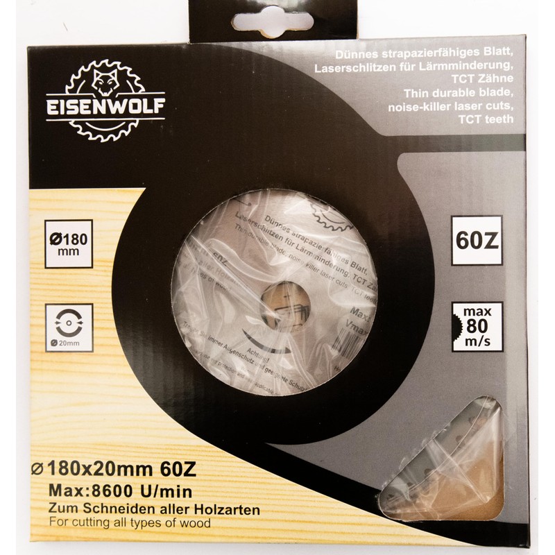 180 x 20 mm Saw Blade, Circular Saw Blade for