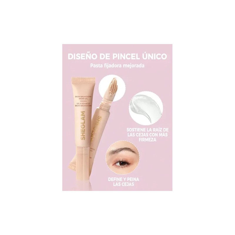 Sheglam Brow Breakdown Gel para cejas Natural y Duradera