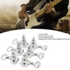 1:18 Gear Ratio Guitar Tuners Knob Enclosed Robust Silver Electric