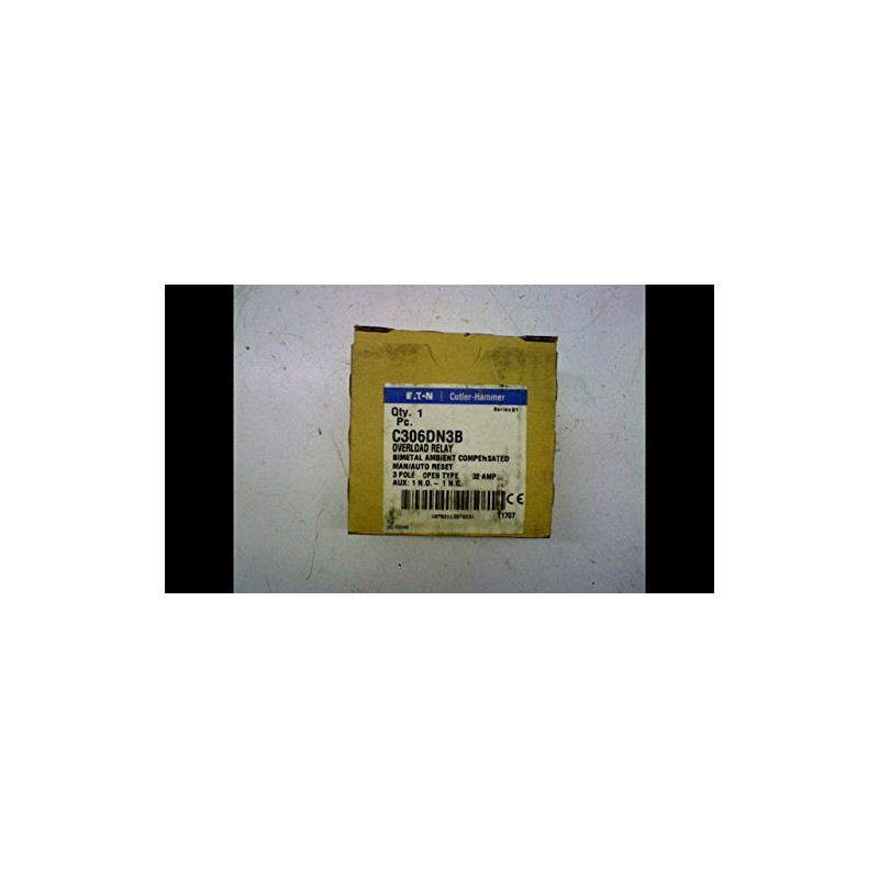 Eaton C306DN3B Thermal Overload Relay 600 Volt AC 32 Amp