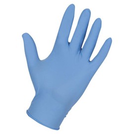 DISPOSABLE NITRILE POWDER FREE GLOVES (100, MEDIUM)