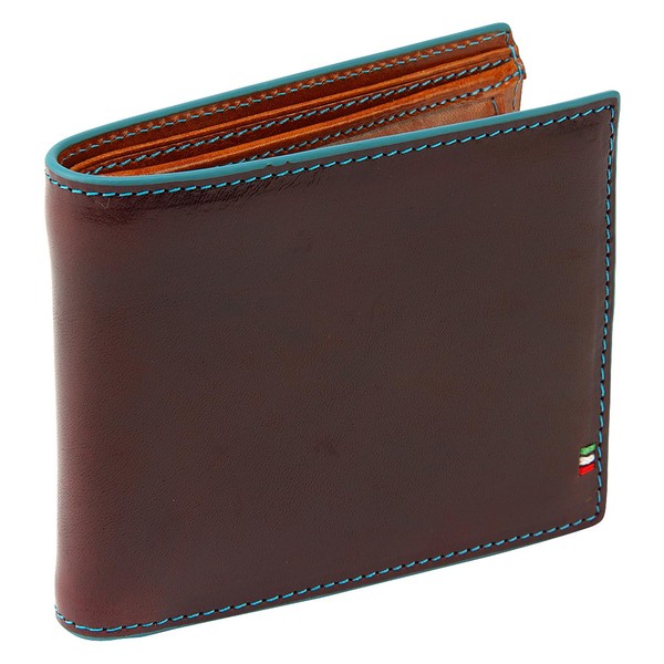Golbe Bi-Fold Wallet Italian Leather Smart Model (Color Edge Version)