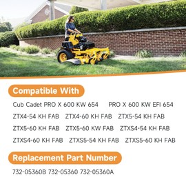 LEYURISE Zero Turn Spring Lawn Mower 54 Inch Deck Extension Spring Compatible with Cub Cadet ZTX4 ZTX5 ZTXS4 ZTXS5-54 Replace#: 732-05360B 732-05360 732-05360A