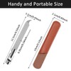 Metal Nail Files for Natural Nails, Mabor 2Pcs Stainless Steel
