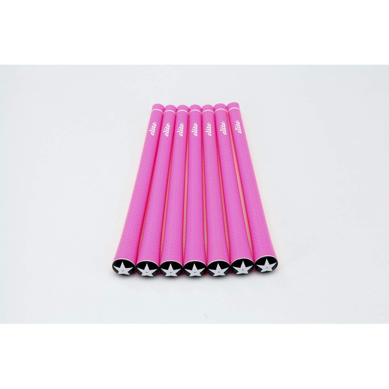 elitegrips Y360°s Air Golf Grips, Set of 7, Deep Pink,