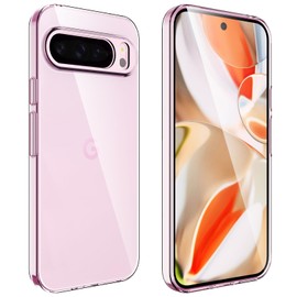 Generic DRelly Case Compatible with Pixel 9 Pro XL, Clear TPU Slim Thin Flexible Case, Special Dot Pattern, Shock Absorbent, Wireless Charging Compatible