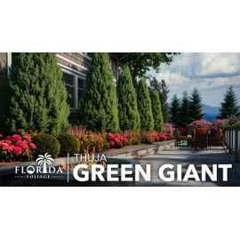 Thuja Green Giant | 30 Live Plants | Thuja standishii x plicata | Fast Growing Evergreen Trees | Privacy Hedge Plants for Landscaping