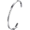 Jude Jewelers 4mm Width Stackable Stainless Steel Inspirational Bangle Bracelet