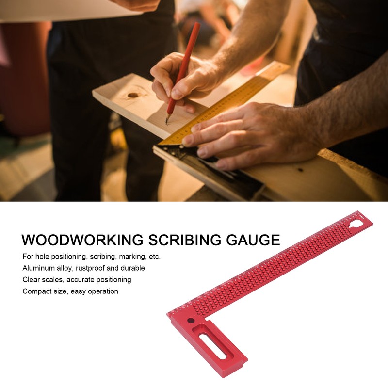Right Angle Scriber Hole Positioning Gauge 45 90 Degree Layout