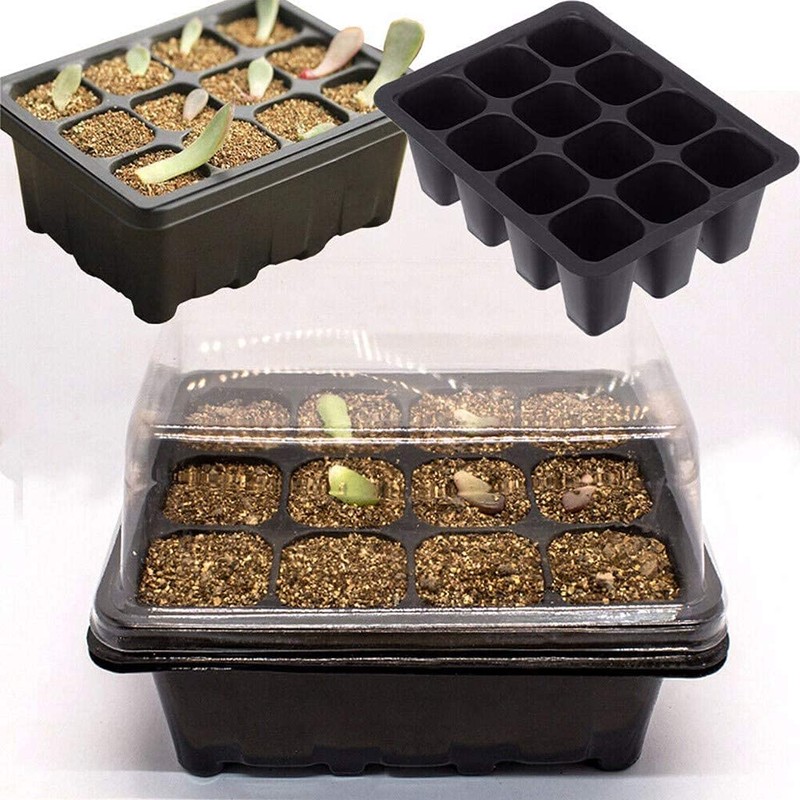 ANCLLO 5 Pack Seedling Starter Trays 60 Cells Mini Plant