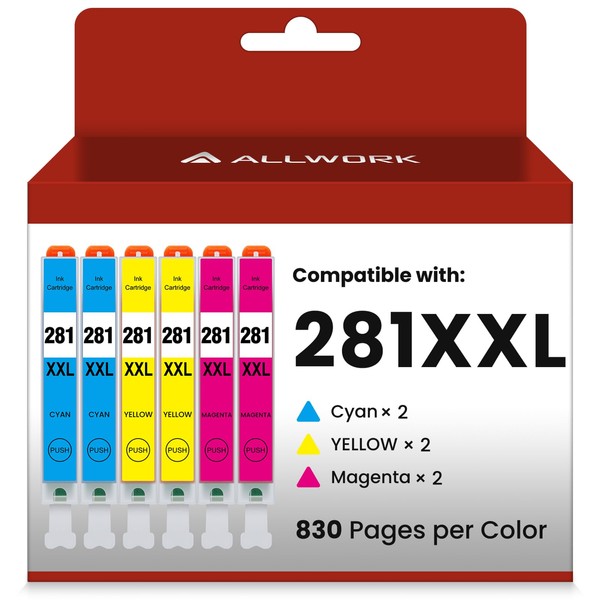 ALLWORK ALLWORK CLI-281XXL Compatible for Canon 281 TR8620a Ink Cartridges