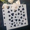 Lottoyday Heart DIY Hollow Design PET Plastic Stencil, Perfect for