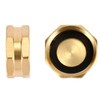 Sanpaint 4 Pack Garden Hose End Caps with Washers, Brass