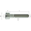 TRUSCO Y154-0350 Hex Socket Screw Steel Plated Half Screw M3