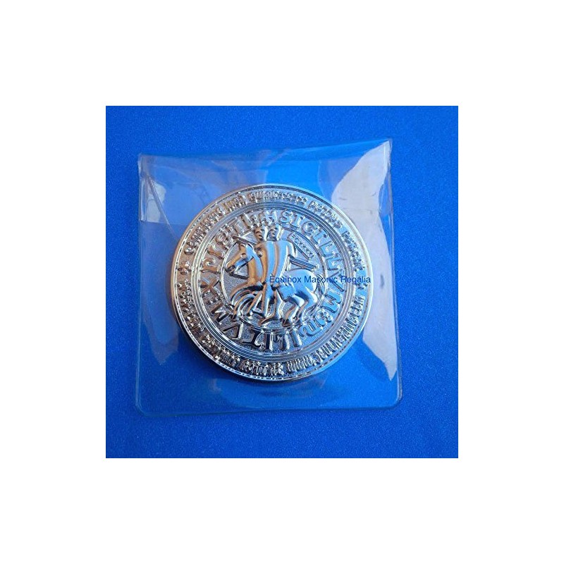 Equinox MR Commemorative Knights Templar Cross Masonic Mason Coin Red