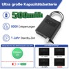 Anweller Fingerprint Lock with Key, Bluetooth Biometry Electronic Number Code,