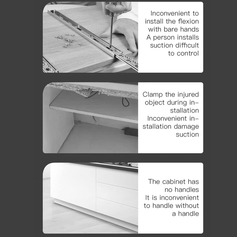 Pack of 2 Drawers Front Installation Clamps Drawers Attachment Clip